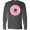 Charcoal Grey, variant on Inktastic Light Pink Donut Long Sleeve T-Shirt