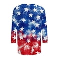 thumbnail image 5 of Axiiglly 250 Anniversary USA Shirt 3/4 Sleeve Crewneck Relaxed Fit Patriotic Shirts for 4th of July, S-5XL, 5 of 5