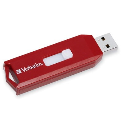 Verbatim 64GB Store 'n' Go USB Flash Drive - Red VER97005 Verbatim 64GB Store 'n' Go USB Flash Drive - Red VER97005