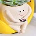 thumbnail image 5 of Maceta con Cara Oscilante, Maceta Colgante con Cara Sonriente, Maceta de Resina para Cadena de Perlas, Plantas Vivas de Interior y Exterior, 5 of 5
