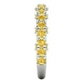 thumbnail image 4 of 3.13 ct Brilliant Round Cut Simulated Yellow Diamond 14k White Gold Eternity Band SZ 11, 4 of 6