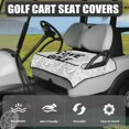 thumbnail image 2 of Whosucclay LOVE TO GOLF Multiple Storage Pockets Golf Cart Seat Cover 4 Storage Pockets for Yamaha EZGO Club Car Icon, Thick Golf Cart Seat Protector, 2 of 4