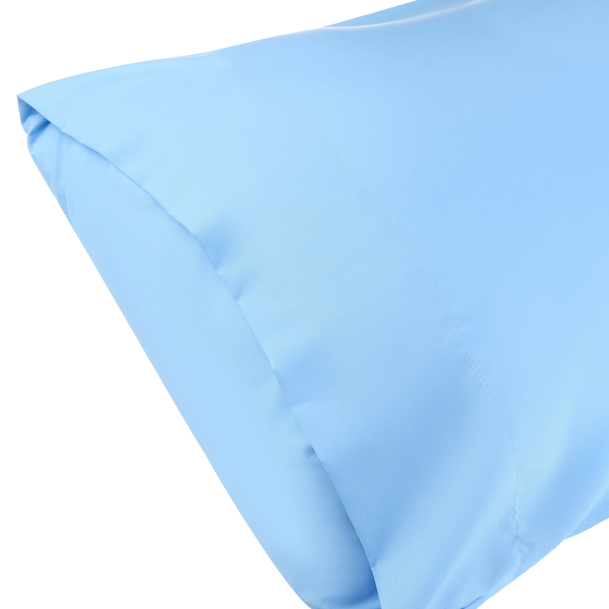 Unique Bargains Solid Color Envelope Closure Pillowcase (2 Count) Light Blue Standard