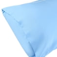 thumbnail image 2 of Unique Bargains Solid Color Envelope Closure Pillowcase (2 Count) Light Blue King, 2 of 6