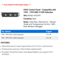 thumbnail image 2 of HVAC Control Panel - Compatible with 1996 - 1999 GMC C1500 Suburban - AC Delco, 2 of 2