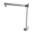 thumbnail image 2 of deevoka Bath Shower Extension Arm 18'' Easy Assemble Adjustable Height Head Extender Chrome, 2 of 9