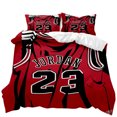 CHNGSNG Comfortable and Stylish 3D Basketball Printed Bedding Set Duvet