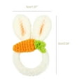 thumbnail image 3 of Riforla 1 Pack Stuffed Rabbit Style Hair Bands Hair Scrunchies Hair Elastics Ties Ropes Plush Bunny Ponytail Holders for Children Girls Hair Rope White, 3 of 9