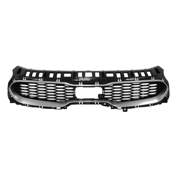 New Aftermarket  Bright Black W/Chrome Molding Front Grille 86355J5200 One Piece fits 2018-2019 Kia Stinger Base Hatchback 4-Door