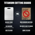 thumbnail image 2 of Ywuzuh Titanium Cutting Board, Stainless Steel Cutting Board, Food-Grade Chopping Board for Kitchen Outdoor Camping Meal Prep, 2 of 7
