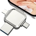 thumbnail image 1 of MFi Certified 512GB Flash Drive for iPhone Photo Stick, 4 in 1 Type-c OTG USB 3.0 Thumb Drive Memory Stick, 512GB External Expandable Memory Storage Drive Compatible for Mobile Phone & Computers, 1 of 6