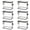 B 6PC, variant on Luckky Large Heavy-Duty Thick Plastic Clear Storage Bag for Clothes,Moving & Storage,Thick Clear Storage Bags,With Handles & Zippers,College Dorm Packing Home Organization(Black,Medium Size 6PC)