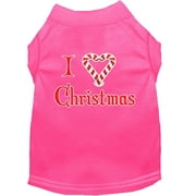 Christmas Screenprinted Dog Shirt, "I Heart Christmas"