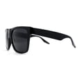 thumbnail image 3 of Polarized Mens Classic Sport Flat Top Horn Rim Large Sunglasses Shiny Black, 3 of 4