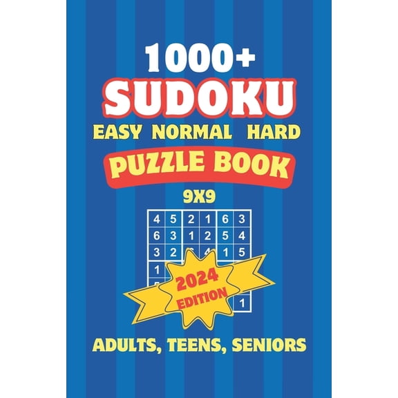 Sudoku Puzzles For Adults - Over 1000 Puzzles & Solutions, Easy to Hard Teens, Adults, Seniors: Gentle Exercise for the , (Paperback)