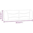 thumbnail image 4 of vidaXL Coussin de Tête de Lit Gris Foncé 183 cm Tissu, 4 of 5
