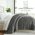 thumbnail image 5 of Breathable Cool Comforter All Season Lightweight Down-Alternative Solid Gray for King Size Bedding by Comfort Canopy, 5 of 9