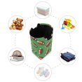 thumbnail image 7 of Yayeee Freestanding Laundry Hamper with Handle Collapsible Large Storage Basket for Clothes, American Footballs, 7 of 7