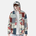 thumbnail image 2 of Fotbe Patchwork In Country Style Chaqueta con Protección Solar UPF 50+ para Hombre y Mujer, Camisa con Capucha y Bolsillos-Large, 2 of 7