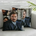 thumbnail image 3 of Qinduosi Pedro Pascal Pillow Case Novel Decoration Pillowcase Fashion Zipper Square Pillow Cover Living Room Cushion Sofa Cushion for Home and car Sofa  White, 3 of 5