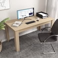 thumbnail image 3 of Costway 63" Dining Table Rectangular Modern Kitchen Table For 6 People Home Furniture Oak, 3 of 9