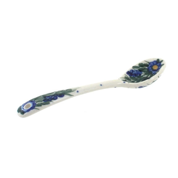 Blue Rose Polish Pottery Hyacinth Sugar Spoon