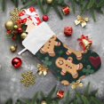 thumbnail image 6 of Gingerbread Men Hearts Christmas Stockings Xmas Stocking for Family Holiday Season Party Decorations, 6 of 8