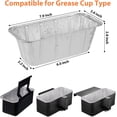 thumbnail image 4 of 50-Pack Blackstone Griddle Accessories 5017 Grease Cup Liners, Aluminum Foil Drip Pan Grease Catcher Cup Liner for Blackstone 17, 22, 28, 36 Inch Griddle, Disposable Grill Grease Tray, 4 of 8