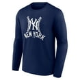 thumbnail image 2 of Men's Aaron Judge Navy New York Yankees Fastball Player Name & Number Long Sleeve T-Shirt, 2 of 3