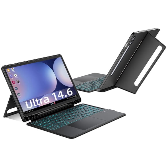 Funda con Teclado JUQITECH para Samsung Galaxy Tab 14.6" Ultra