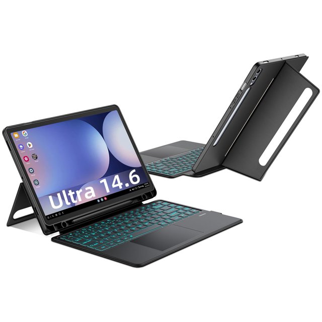 Funda con Teclado JUQITECH para Samsung Galaxy Tab 14.6" Ultra