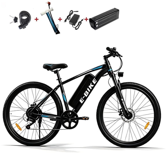 26 Inch Electric Bike for Adults, 500W Peak Motor, 19.9 mph Top Speed, Removable 36V12Ah Battery, 7-Speed Electric commuter Bike for Commuting, Shopping