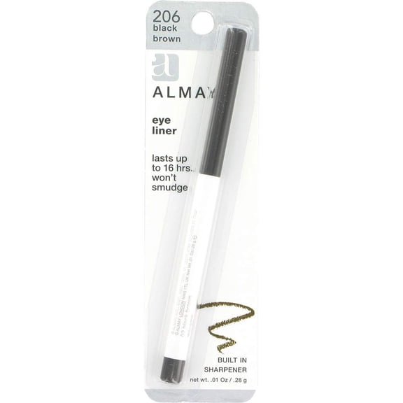 Almay Top Of The Line Eyeliner, Black Brown 206, 0.01 oz (3 Pack) (Bundle)