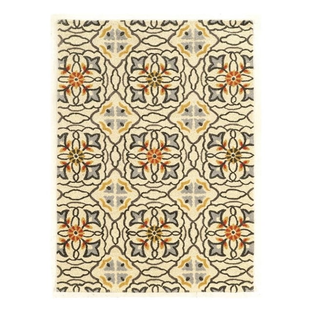 Riverbay Furniture 5' x 7' Hand Tufted Rug in Ivory