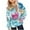 Light Blue, variant on Unisex Kids' Valentine's Day Hoodie Boys Girls Heart Print Long Sleeve Pullover Festive Casual Sweatshirt Top with Pockets