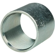 Halex 64015 Rigid Conduit Coupling, 1-1/2 in Threaded, 2.15 in OD, Steel, Galvanized