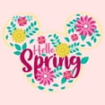 thumbnail image 2 of Toddler's Mickey & Friends Hello Spring Flowers Logo  Graphic Tee Light Pink 4T, 2 of 3