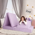 thumbnail image 2 of Imaginarium Kids Play Couch, Unicorn Purple, 2 of 7