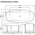 thumbnail image 5 of HEATGENE 66" Acrylic Freestanding Bathtub Vintage Freestand Soaking Tub UPC Certified Drain & Overflow Assembly Included - Copper, 5 of 6