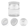 thumbnail image 5 of Unique Bargains 1 Pc Cylindrical Glass Dispensing Bottle for Bathroom 1.76oz Silver Tone, 5 of 6