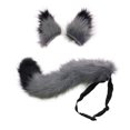 thumbnail image 5 of Hair Clips Cocker Tail Animal Element Adjustable Faux Fur Solid Wolf Tail Ears Collar for Cosplay, 5 of 5