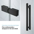 thumbnail image 5 of Tampa 54 x 36 x 74-3/4 Alcove Shower Kit with Base and Door in Black, 5 of 16
