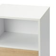 thumbnail image 3 of SESSLIFE End Side Table Set of 2 with a Drawer, Wood Bedside Table, Versatile Nightstand, Storage Shelf, Side Table for Home & Office, White, 3 of 10