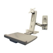 Amer Networks Computer Wall Mount Workstation System, Beige