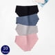 thumbnail image 2 of TrowBridge-Conjunto de bragas sin costuras para mujer, ropa interior con borde ondulado, lencería de satén de seda acogedora, calzoncillos respetuosos con la piel, 10 piezas, 2 of 4