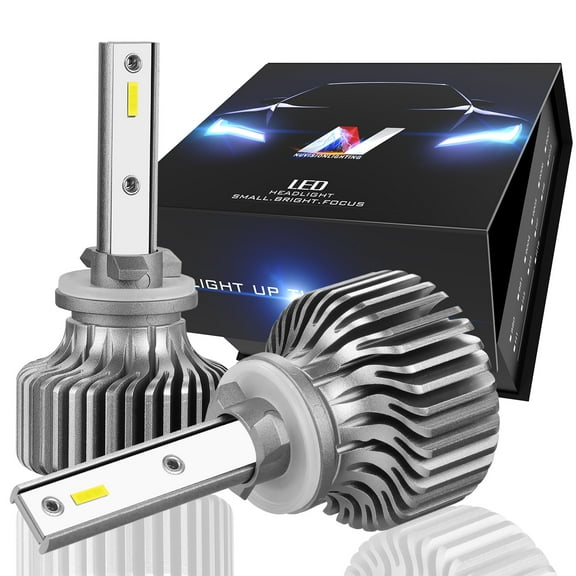 NUVISION LIGHTING NVL-SLS-881 Nuvision Pair 881 Slim LED Headlight High / Low Beam Fog Lamp Light Bulbs Conversion HID Kit