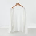 thumbnail image 2 of HCYSFG Womens Lightweight Cardigan Open Front Long Sleeve Draped Hem Slim Fit Stretch Knit Sweater Casual Everyday Layering Tops, 2 of 4