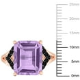 thumbnail image 2 of Everly Women's Amethyst and Sapphire Rose Gold Plated Ring, 2 of 8