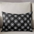 thumbnail image 3 of Black White Dandelion Throw Pillow Cover 20 x 26 Inch Decorative Pillow Cover Farmhouse Botanical Blossom Lumbar Pillowcase Seasonal Rectangle Cushion Case for Couch Sofa Bed Living Room, 3 of 7