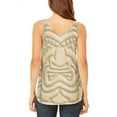 thumbnail image 2 of Tiki God Gold Face Luau Juniors Flowy Side Slit Tank Top Multi MD, 2 of 2